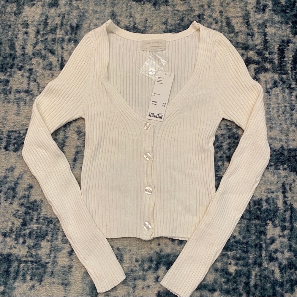 Urban Outfitters Button Down Cropped Sweater
